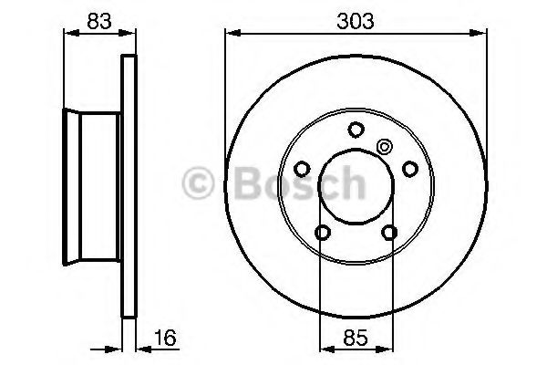 Тормозной диск BOSCH 0 986 479 C84
