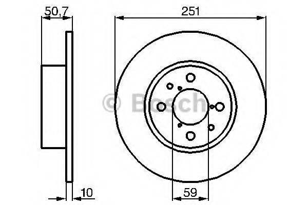 Тормозной диск BOSCH 0 986 479 B26