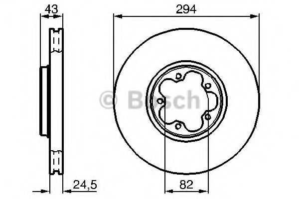 Тормозной диск BOSCH 0 986 479 B29