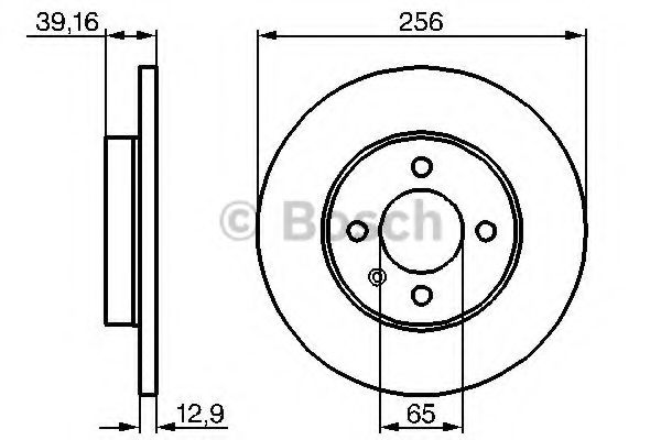 Тормозной диск BOSCH 0 986 479 B30