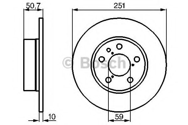 Тормозной диск BOSCH 0 986 479 B31