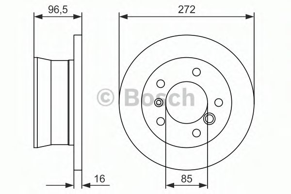 Тормозной диск BOSCH 0 986 479 B33