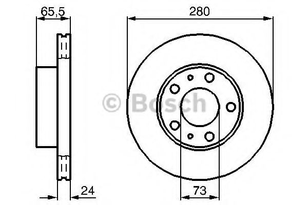 Гальмівний диск BOSCH 0 986 479 B34
