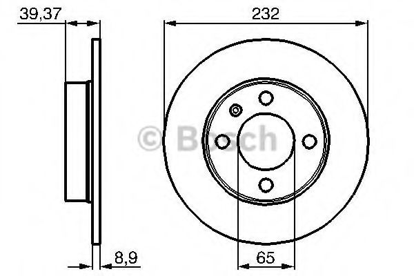 Тормозной диск BOSCH 0 986 479 C67