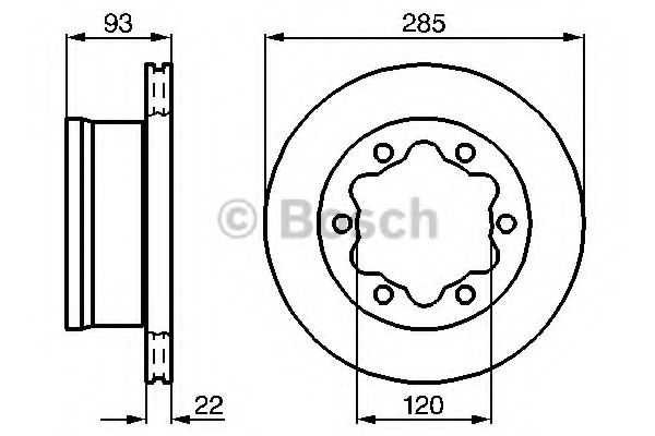 Гальмівний диск BOSCH 0 986 479 B38