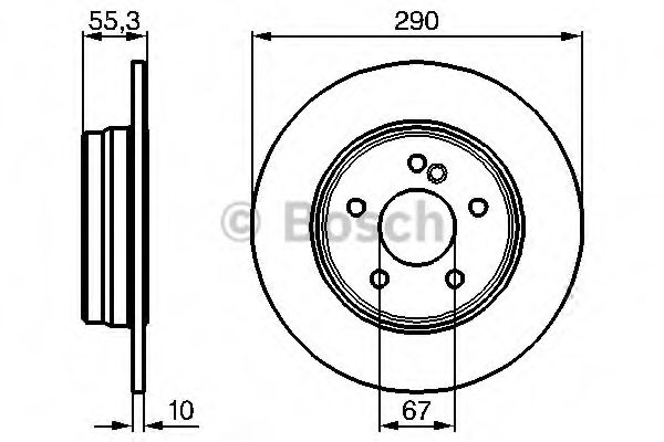Тормозной диск BOSCH 0 986 479 B41