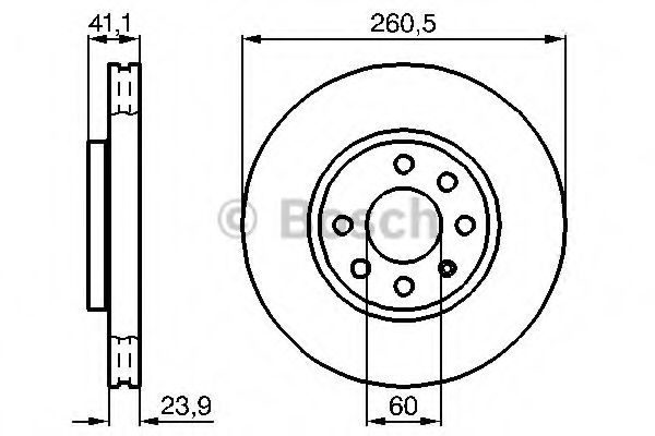 Тормозной диск BOSCH 0 986 479 B46