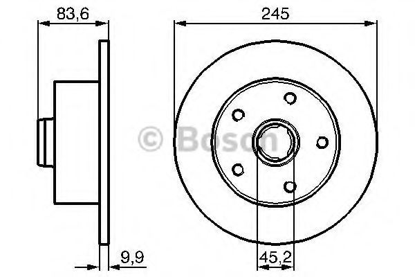 Тормозной диск BOSCH 0 986 479 B48
