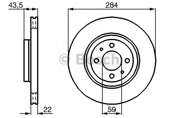 Тормозной диск BOSCH 0 986 479 B49