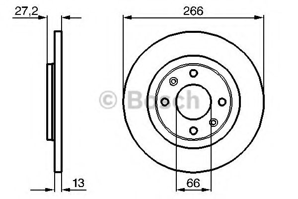 Тормозной диск BOSCH 0 986 479 B51