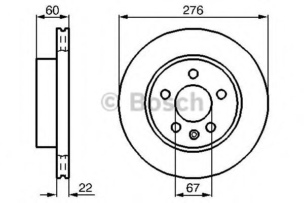 Тормозной диск BOSCH 0 986 479 B53