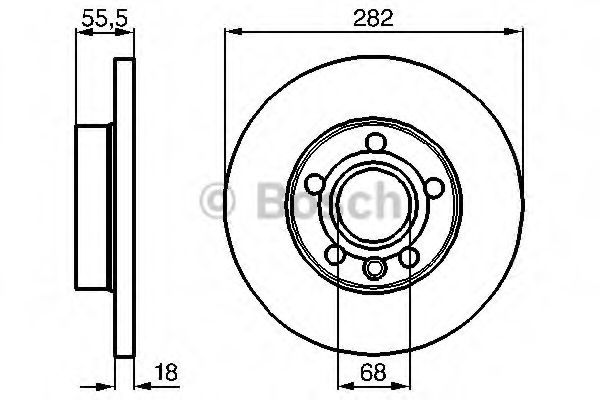 Тормозной диск BOSCH 0 986 479 B54