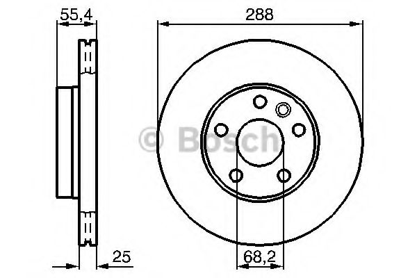 Тормозной диск BOSCH 0 986 479 B57