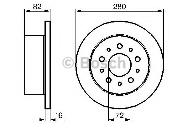 Тормозной диск BOSCH 0 986 479 B63