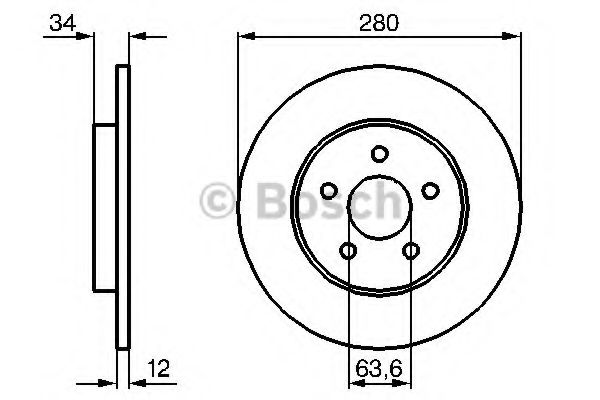 Тормозной диск BOSCH 0 986 479 B65