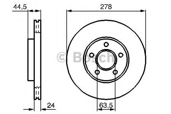 Тормозной диск BOSCH 0 986 479 B66