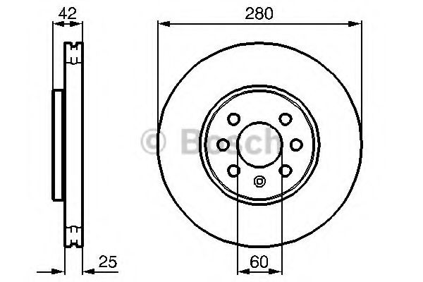 Тормозной диск BOSCH 0 986 479 B68