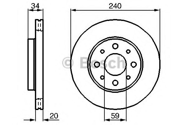 Тормозной диск BOSCH 0 986 479 B76