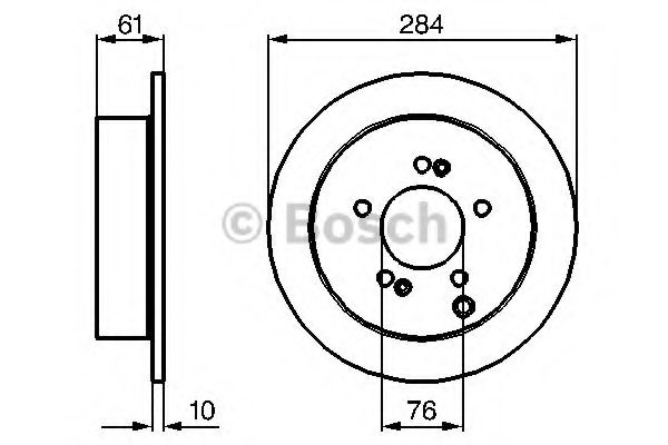 Тормозной диск BOSCH 0 986 479 C61