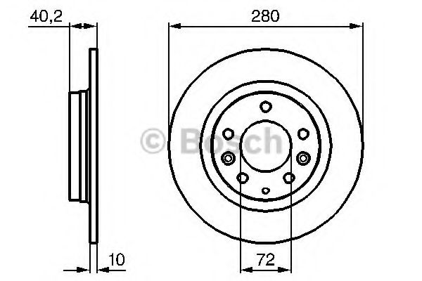 Тормозной диск BOSCH 0 986 479 B77