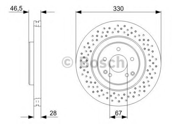 Тормозной диск BOSCH 0 986 479 C76