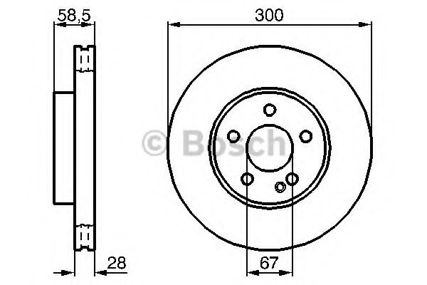 Тормозной диск BOSCH 0 986 479 C50