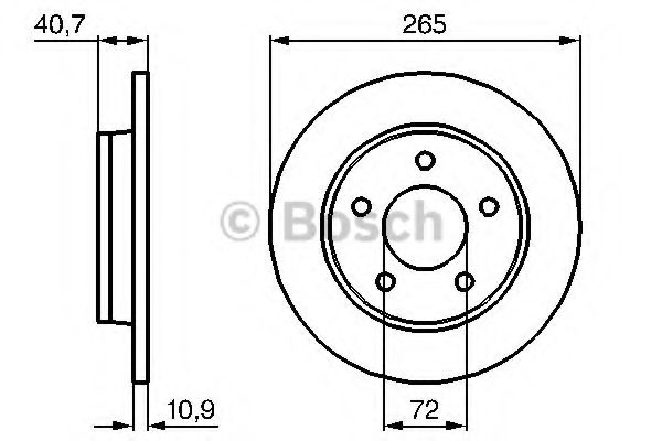 Тормозной диск BOSCH 0 986 479 C77