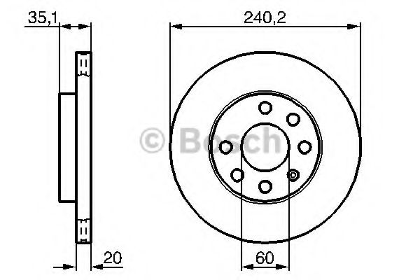 Тормозной диск BOSCH 0 986 479 B84