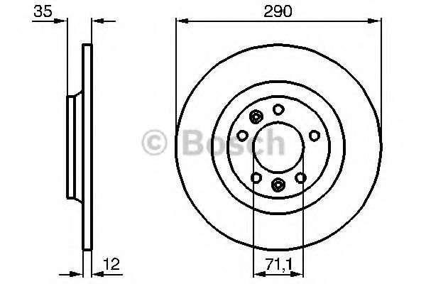 Тормозной диск BOSCH 0 986 479 B86