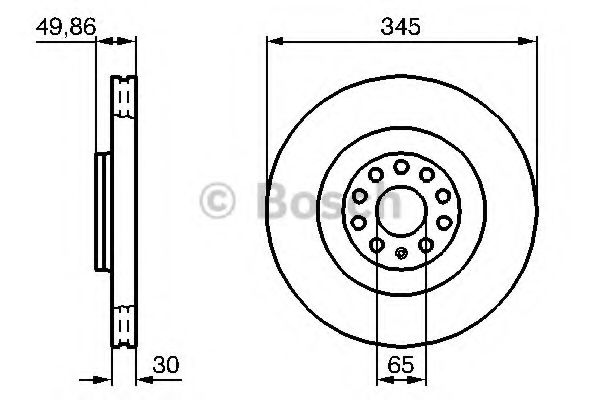 Тормозной диск BOSCH 0 986 479 B87