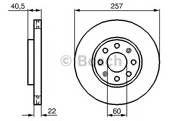 Тормозной диск BOSCH 0 986 479 B89