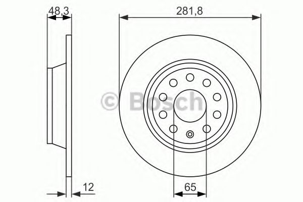 Тормозной диск BOSCH 0 986 479 B93