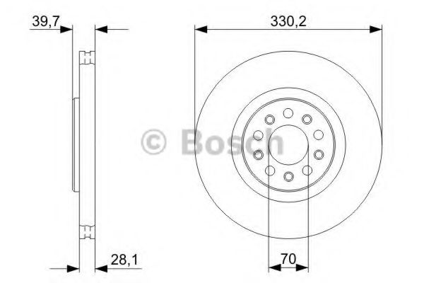 Гальмівний диск BOSCH 0 986 479 C82