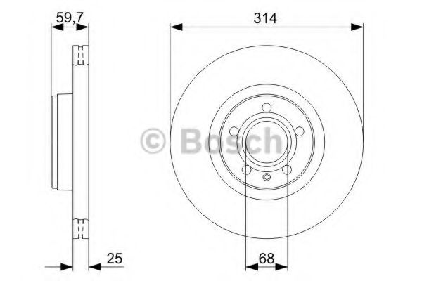 Тормозной диск BOSCH 0 986 479 C70