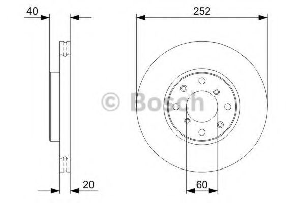 Тормозной диск BOSCH 0 986 479 B98