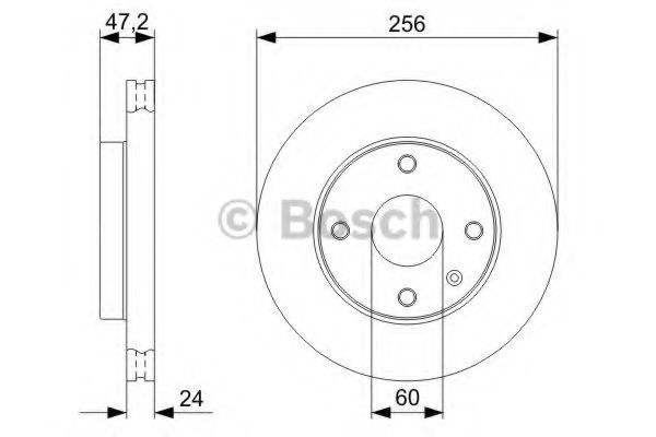Тормозной диск BOSCH 0 986 479 C01