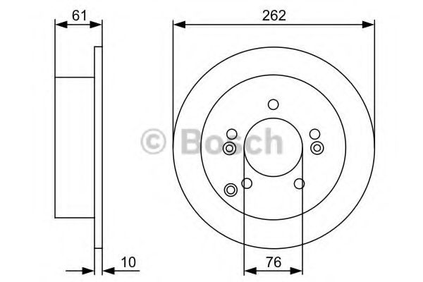 Тормозной диск BOSCH 0 986 479 C03