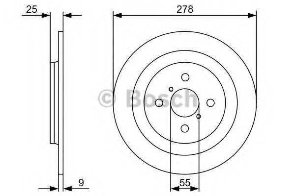 Тормозной диск BOSCH 0 986 479 C05