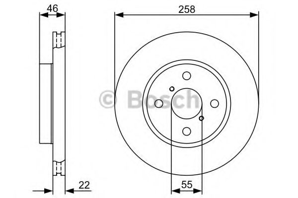 Гальмівний диск BOSCH 0 986 479 C06