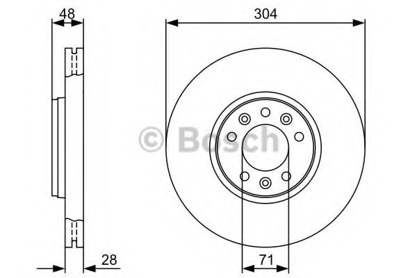 Тормозной диск BOSCH 0 986 479 C53
