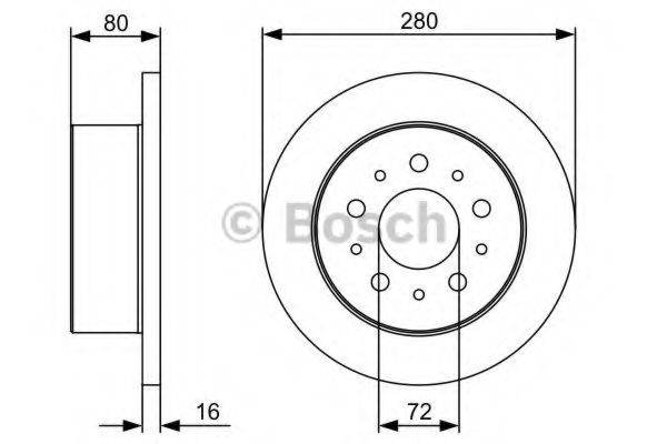 Тормозной диск BOSCH 0 986 479 C10