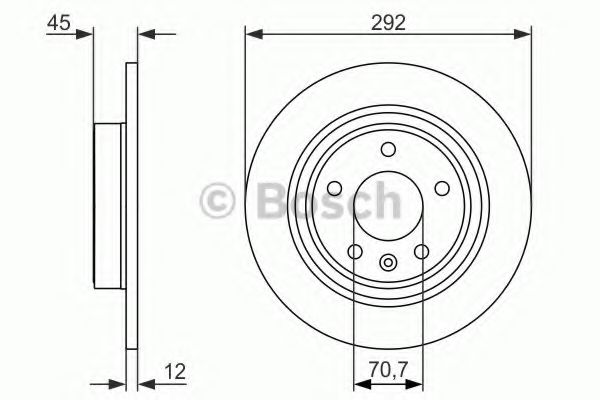 Тормозной диск BOSCH 0 986 479 C58