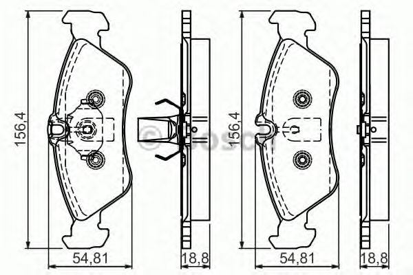 Тормозные колодки BOSCH 0 986 495 000