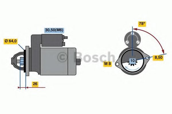 Стартер BOSCH 0 001 138 029