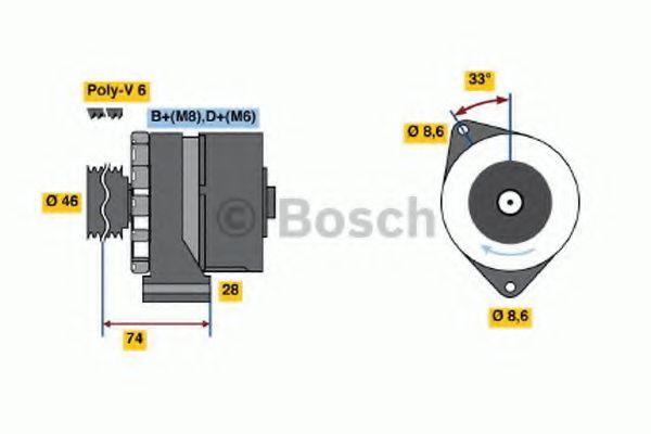 Генератор BOSCH 0 120 468 049