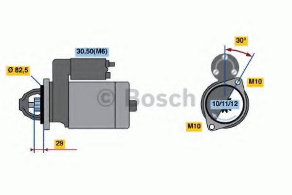 Стартер BOSCH 0 986 017 260