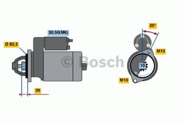 Стартер BOSCH 0 986 018 270