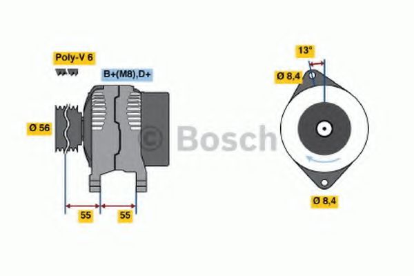 Генератор BOSCH 0 123 500 006