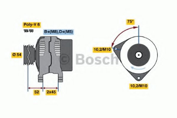 Генератор BOSCH 0 986 042 071