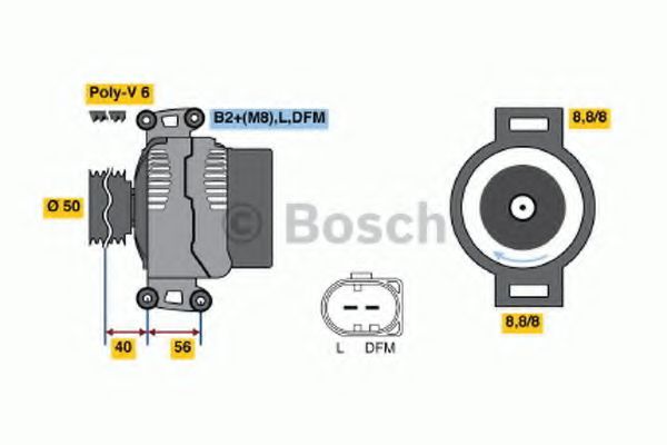 Генератор BOSCH 0 986 045 420